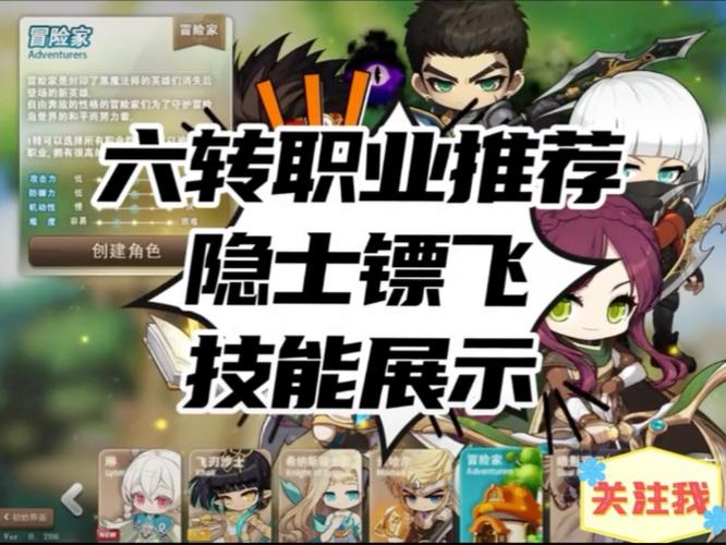     冒险岛私服职业选择攻略，找到最适合你的角色